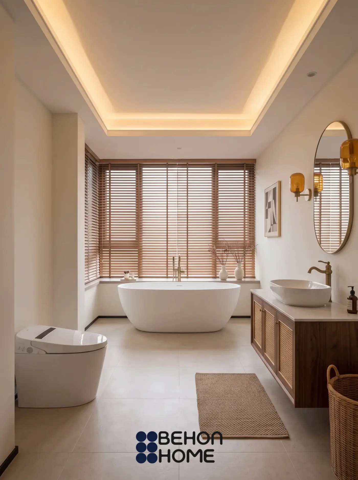 Nhà chị Lệ - Phòng tắm bồn tắm